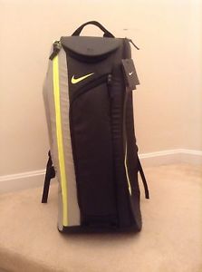 Nike Court Tech 1 Tennis Backpack Bag Silver Black Volt Insulated ( BA4866-072 )