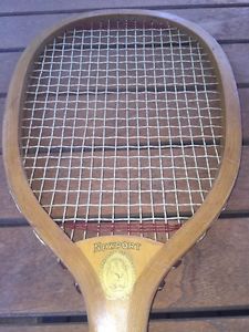 Antique Tennis Racquet Newport Horsman Rare W/ Goldsmith & Sons Case Nr/ Mint