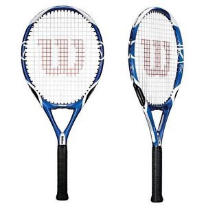 WILSON [k] FACTOR FOUR FX 107 OVERSIZE STRUNG TENNIS RACKET RACQUET 4-1/4" NICE