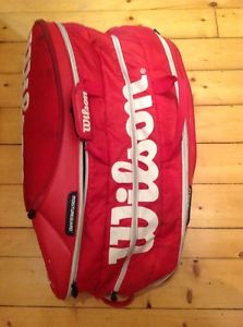 Wilson Tour  Red 15 Pack Tennis Bag Backpack Red