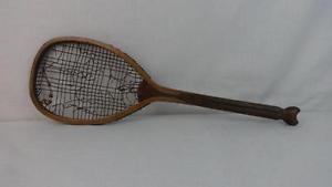 Vintage Wooden Tennis Racquet with Fishtail Handle Cool!