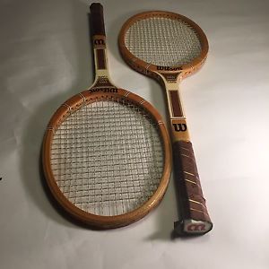 Wilson Stan Smith Capri Wooden Tennis Racquets (pair) 4 3/8" VINTAGE