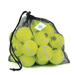 Pressureless Tennis Balls -24 Pack with Mesh Carrying Bag, Sturdy & Durable, - &