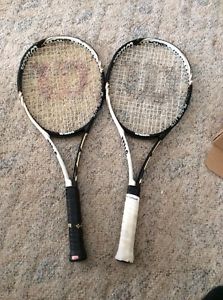 Lot Of 2 Wilson Blade Lite BLX Tennis Racquets Racket 4 3/8"