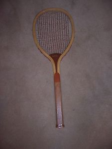 Antique Vintage Spalding Geneva Tennis Racket, Excellent