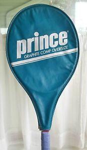 Prince Graphite Comp 110 OS Oversize Tennis Racquet w Cover 4 1/4" grip.