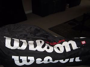 WILSON TOUR Thermo Guard 3 Racquet Carrying Bag w Shoulder Straps-FREE SHIPPING!