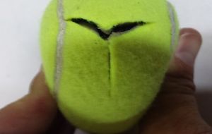 120 PRE-CUT PRECUT used Tennis Balls For School Chairs and Tables Free Shipping