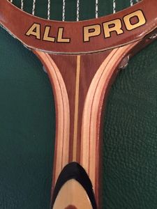 New NOS Vintage 1970's SSK All Pro Tournament, 4 1/2, wooden racquet