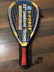 E-Force Torrent 220g Control Wrap Frame Racquetball Racquet + Case E Force