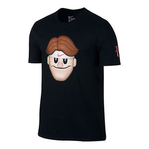 Roger Federer Nike Tshirt US Open 2016 Emoji