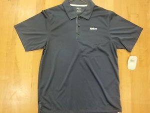 Wilson Polo Dri-Fit  Golf shirt (Size M) in Navy Blue