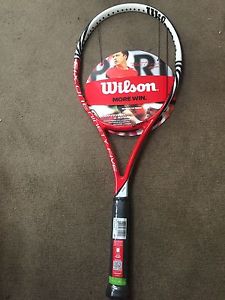 New Wilson SIX ONE 95 BLX Amplifeel (18x16) Tennis Racquet Unstrung Sz 4 3/8