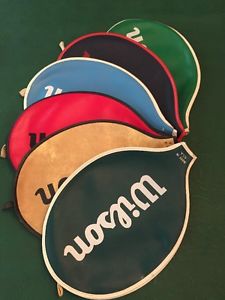 Lot Of 6 Vintage Wilson tennis racquet Covers