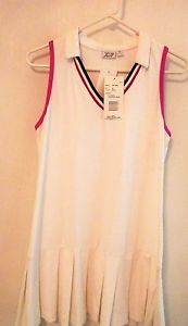 Tail Ladies Size Medium White Collared Tennis Dress – Nwts Rtl $82