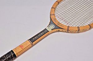 Rare Slazenger Roger Taylor Signature Wood Tennis Racket L4 1/2 Head Cover