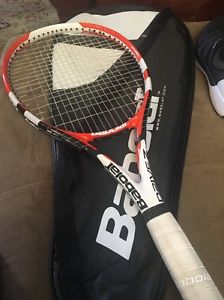babolat roland garros Drive Z Mid Tennis Racket 4 3/8 Grip With Case Great Cond