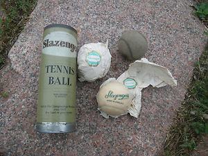 Vintage Tennis Slazenger Balls Tin Antique