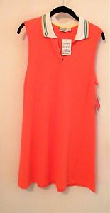 Tail Ladies Size Large Coral Tennis Dress - Nwts Rtl $74