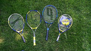 lot of tennis racquets Prince Slazenger