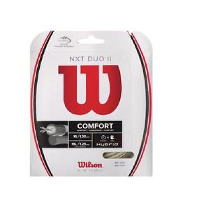 Wilson NXT DUO II Comfort String, 16 /16L, Platinum/Natural, PACK OF 3, NWT