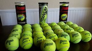 New and Used Tennis Balls - 39 Total