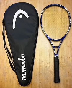 RARE Head Liquidmetal Heat Mid Plus 102 Tennis Racquet 4 1/2 (WITH Case)