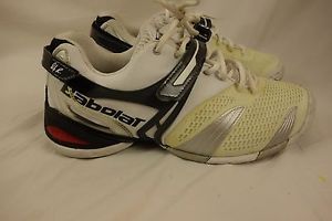 Mens BABOLAT Propulse 3 Andy Roddick Tennis Shoes- White/Black- Size 10