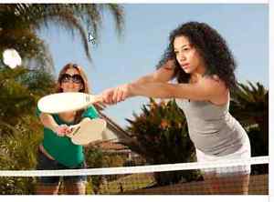 Badminton Tennis Set Net Pickleball Beach Back Yard Paddle Racket Quick Portable