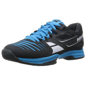 New Babolat Men's SFX 2 All Court Tennis Shoes (Black/Blue)