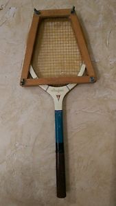 Antique Lawford Vintage Tennis Racquet With Wood Press