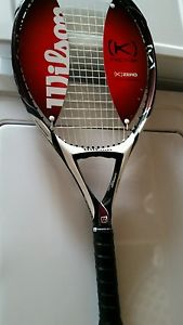 New Wilson (K) Factor K Zero Nanotechnology Tennis Racquet 118 Head Size