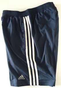 Mens Dark Indigo Adidas 3 Stripes Competition Shorts Size Small S