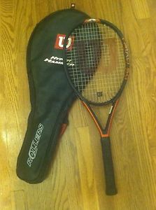 Wilson Triad 6.0 TPC Hyper Hammer Tennis Racquet txt racket case 4 3/8 HS3 used