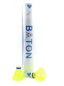Badminton Shuttlecock 12 Nylon Plastic shuttle cock shuttles birdies club Match