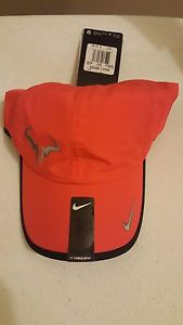 New Nike Rafa Bull Logo Hat Red Orange Style 398224 Color 622