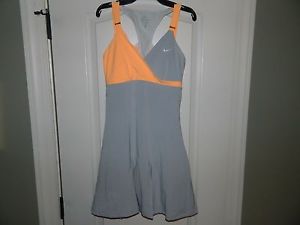 Women's Nike Gray & Peach Tennis Dress Size Small