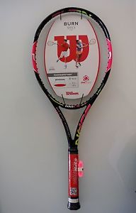 New Wilson Burn 100 LS Lite Tennis Racquet grip 4 1/4 (EU 2) Auth. Dealer PInk