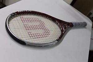 Wilson 5.6 Hyper Carbon Hammer Rollers Oversize Tennis Racquet 4 3/8 GUC