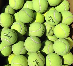 100 Used Tennis Balls Ideal for practice, dog toys, walkers, bottom of chairs