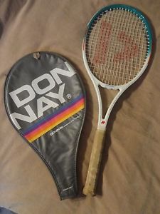 RARE! Donnay Ceramic Mid Midsize Tennis Racket Grip Light 4 EX!