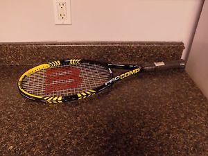 WILSON TENNIS RACKET Pro Comp (R) W/p CVR 4 1/2" Brand New