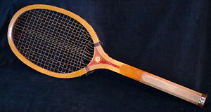 Antique Vintage Clean Crisp Bright 1915 Wood Reach Newport Tennis Racket