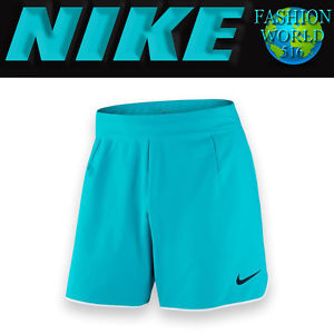 NIKE FLEX ACE PREMIER 7" MEN'S TENNIS SHORTS AQUA/WHITE SIZE 2XL 729399 $80