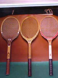 9 Wood Vintage Tennis Rackets