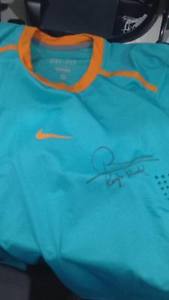 RAFAEL NADAL NIKE SIGNED SHIRT (NEVER WORN)