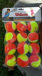 Wilson Starter Bulk Pack Stage 2 Felt 72 Training Balls. free shipping