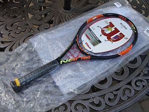 Wilson Burn 95 Baseliner Unstrung 16X20 Tennis Racquet Grip Size 4 1/2