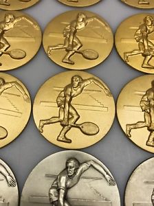 36 Male Tennis Player Medal Trophy Award Medallion Inserts Component Part 2 Inch