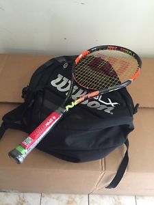 WILSON BURN 100S tennis racquet - 4 3/8 SPIN Baseliner- Auth Dealer Reg$230